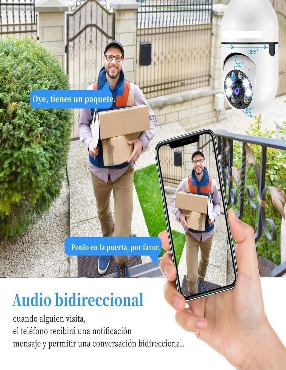 Cámara individual de seguridad alámbrica Full HD 360° con capacidad para grabar para interior y exterior 3
