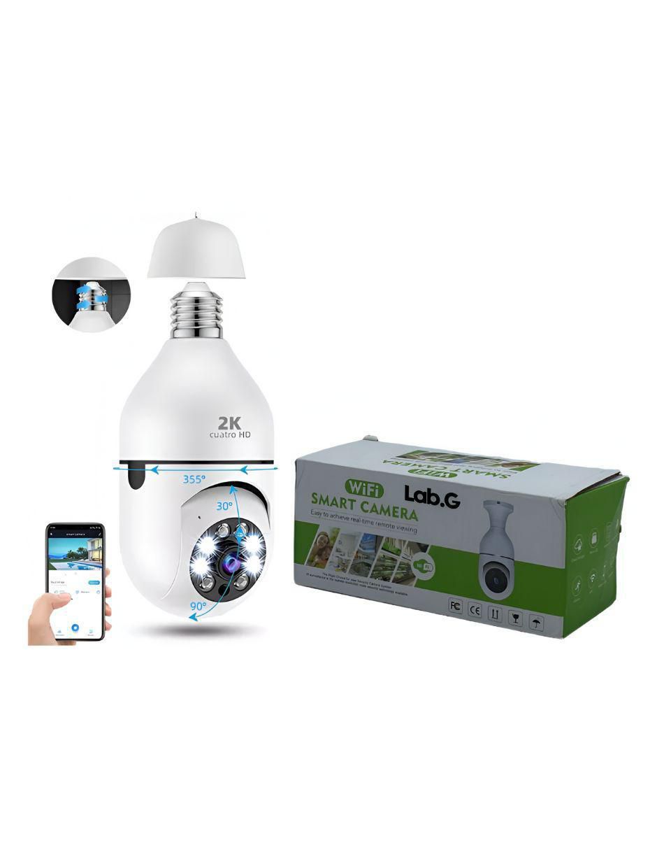 Cámara individual de seguridad alámbrica Full HD 360° con capacidad para grabar para interior y exterior 4