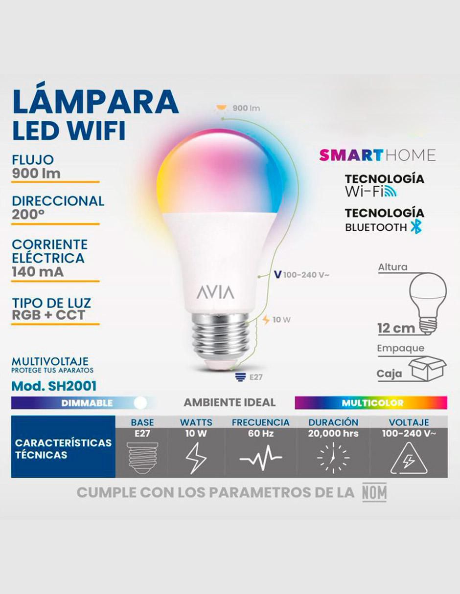 Foco LED 10 W de consumo 60 W de iliminación 900 lm lúmenes 5