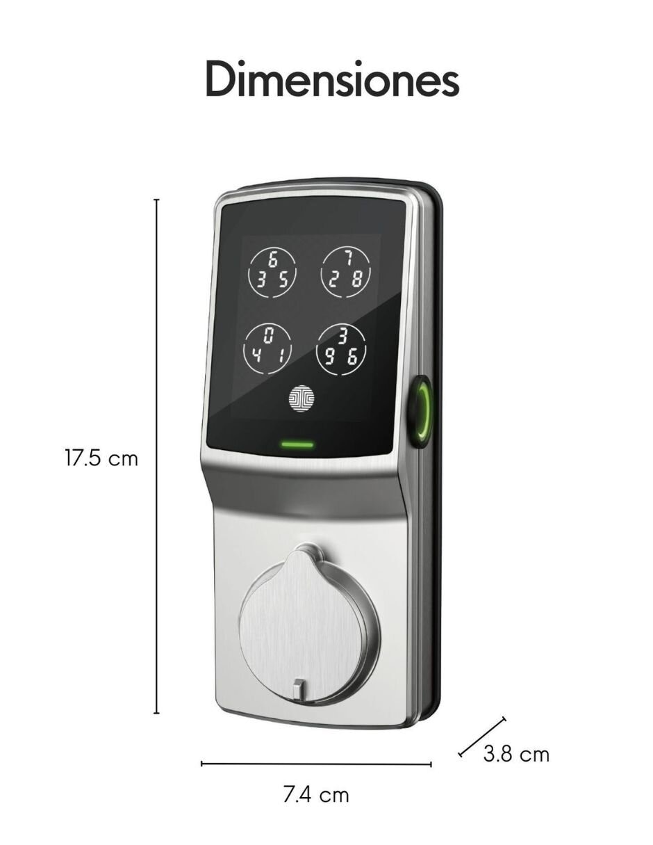 Cerradura para empotrar PDG728FSN de combinación 15