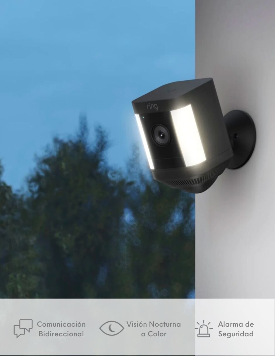 Cámara Wi-Fi de seguridad modelo Spotlight Plus Cam inalámbrica HD 110 a 60° con capacidad para grabar para exterior 8
