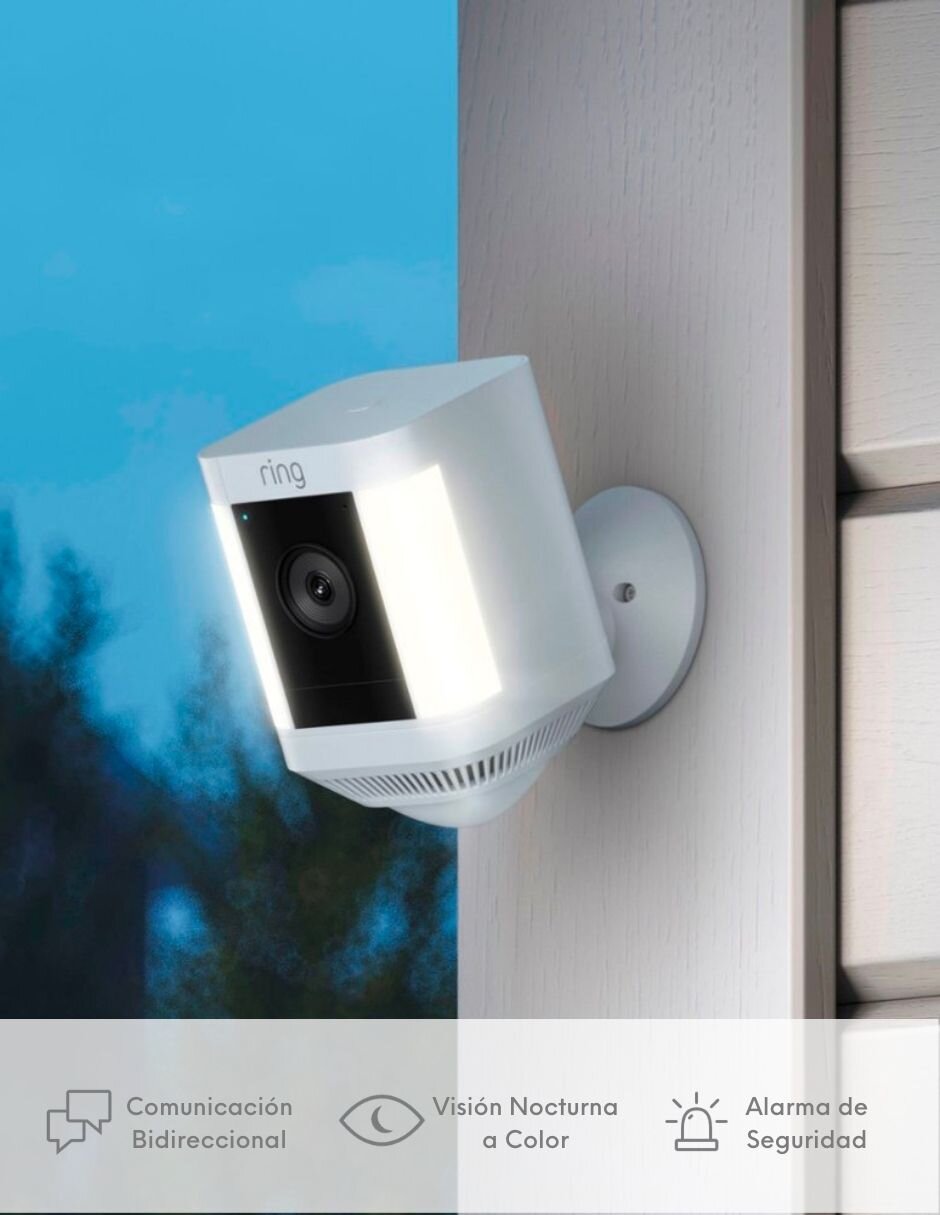 Cámara Wi-Fi de seguridad modelo Spotlight Plus Cam inalámbrica HD 110 a 60° para exterior 10