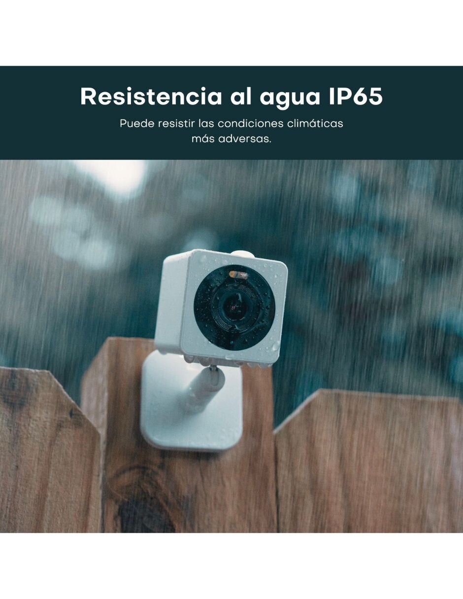 Cámara Wi-Fi de seguridad inalámbrica HD 114° con capacidad para grabar para interior y exterior 9