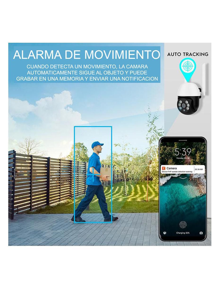 Cámara individual de seguridad inalámbrica Full HD 360° con capacidad para grabar para interior y exterior 9