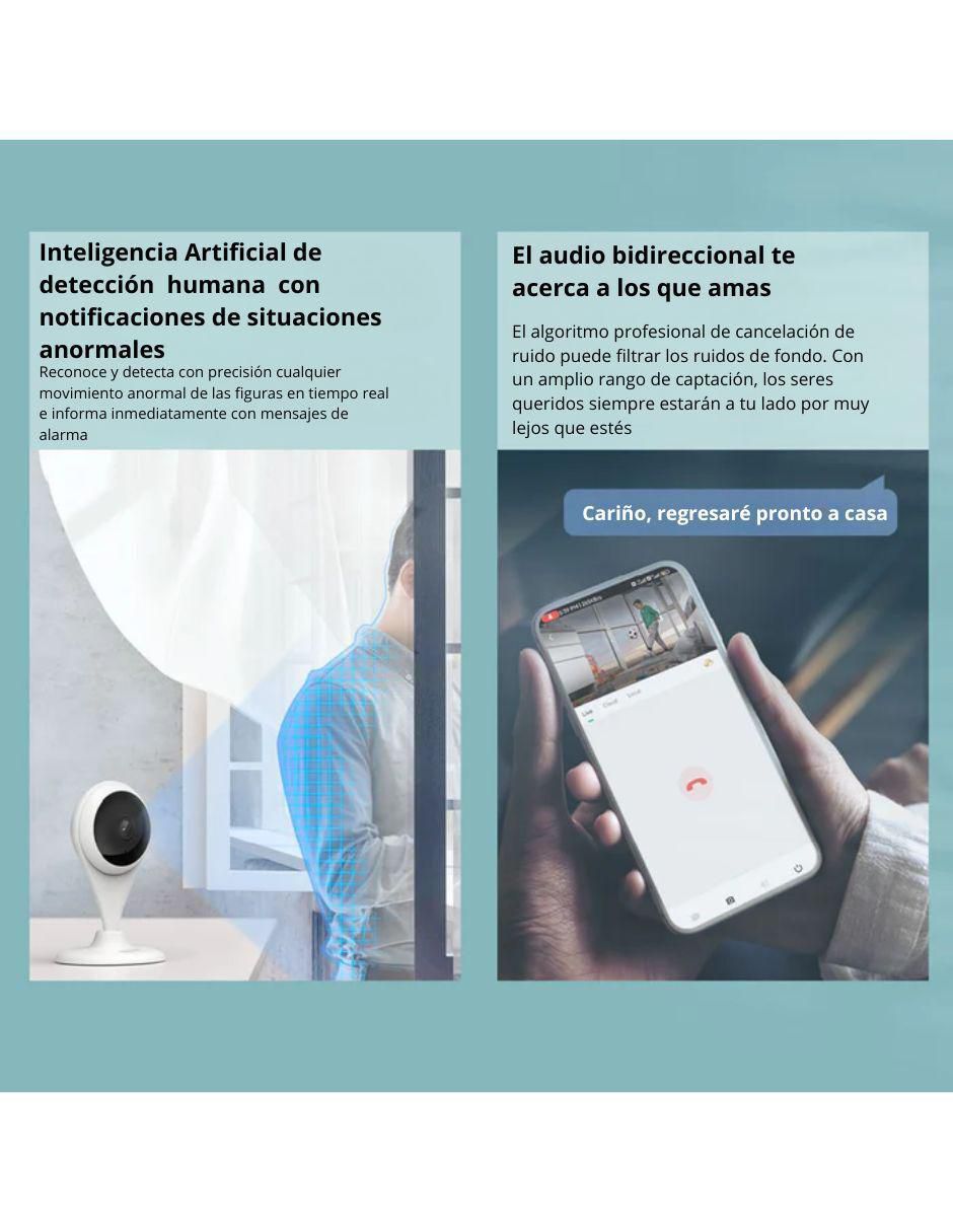 Cámara Wi-Fi de seguridad alámbrica Full HD 120° a 170° con capacidad para grabar para interior y exterior 5