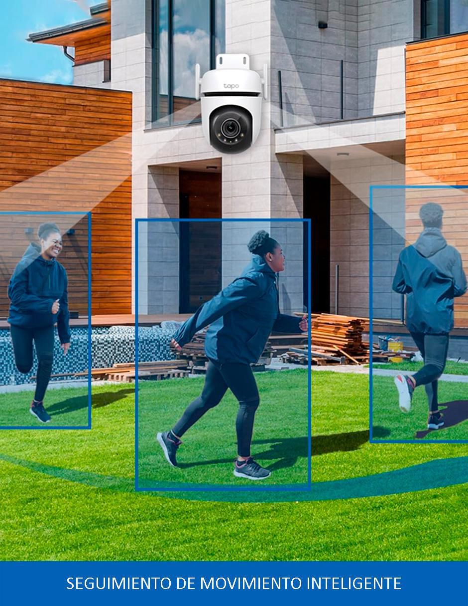 Cámara individual de seguridad inalámbrica Full HD 360° con capacidad para grabar para interior y exterior 4