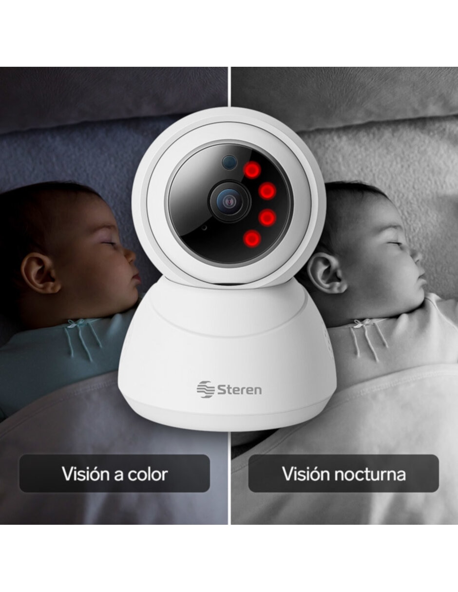 Cámara individual de seguridad inalámbrica Full HD 360° con capacidad para grabar para interior 4