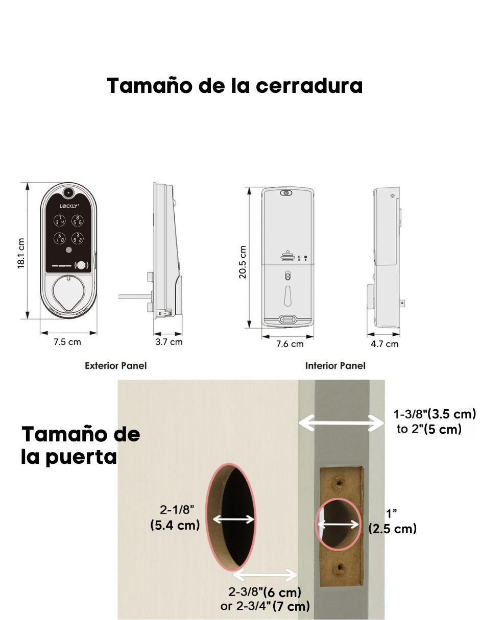 Cerradura para digital Vision Doorbell de combinación 8