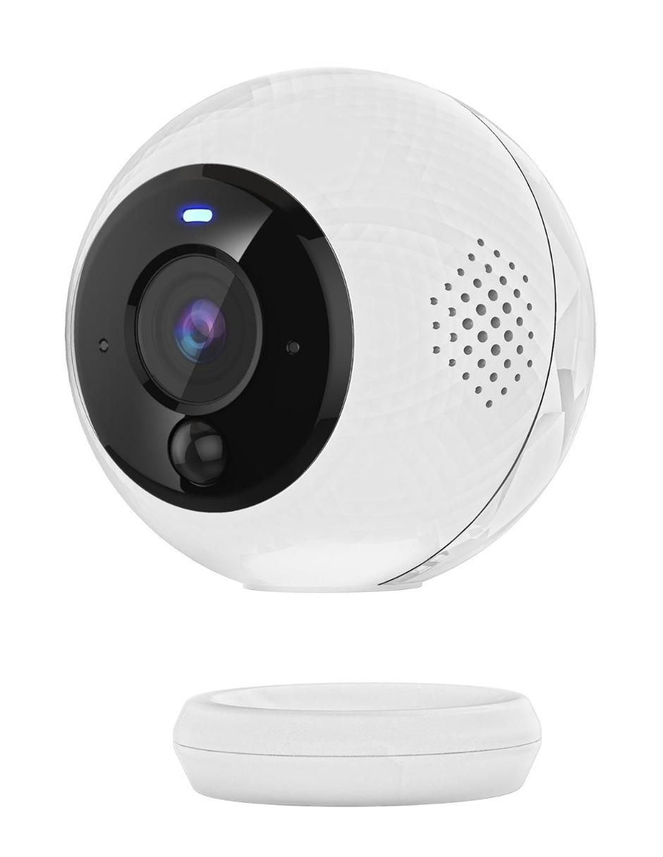 Cámara individual de seguridad inalámbrica Full HD 150° a 60° con capacidad para grabar para interior y exterior 2