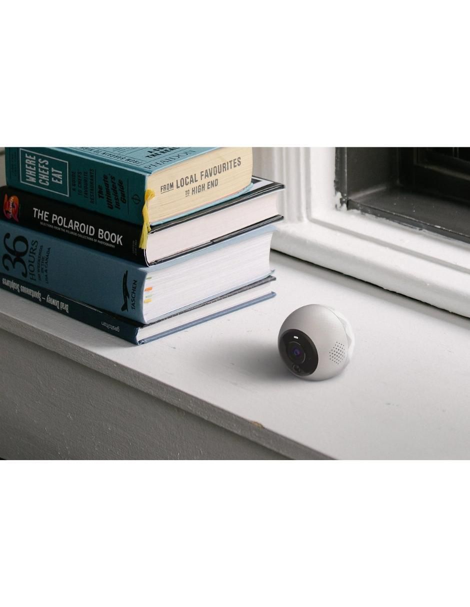 Cámara individual de seguridad inalámbrica Full HD 150° a 60° con capacidad para grabar para interior y exterior 4