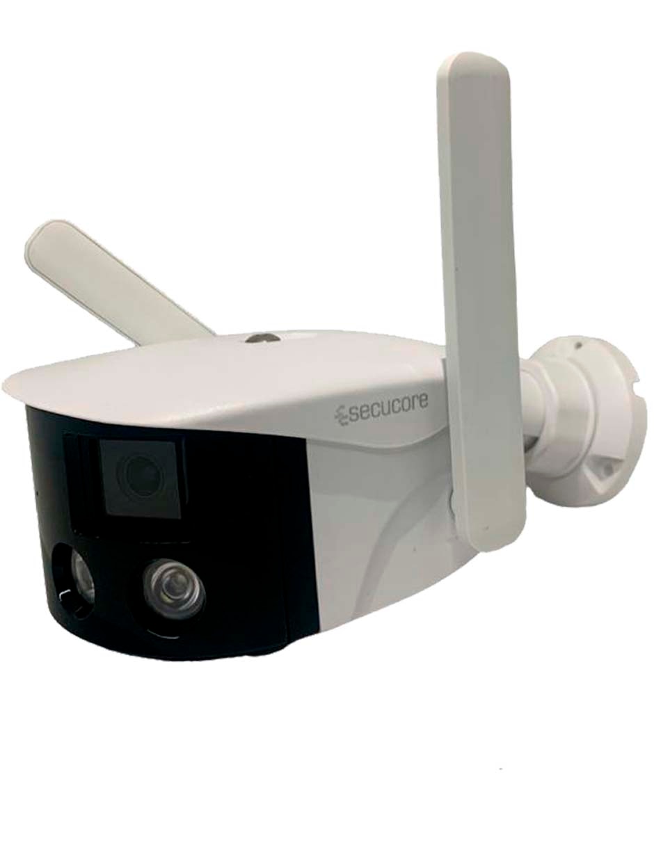 Cámara Wi-Fi de seguridad inalámbrica QHD 180° con capacidad para grabar para interior y exterior Cámara Wi-Fi de seguridad inalámbrica QHD 180° con capacidad para grabar para interior y exterior