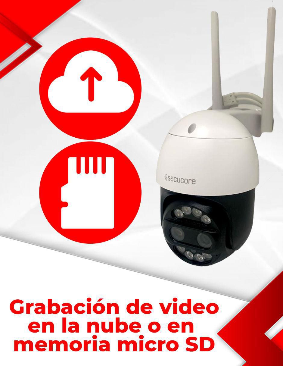 Cámara Wi-Fi de seguridad inalámbrica QHD 84° con capacidad para grabar para interior y exterior 3