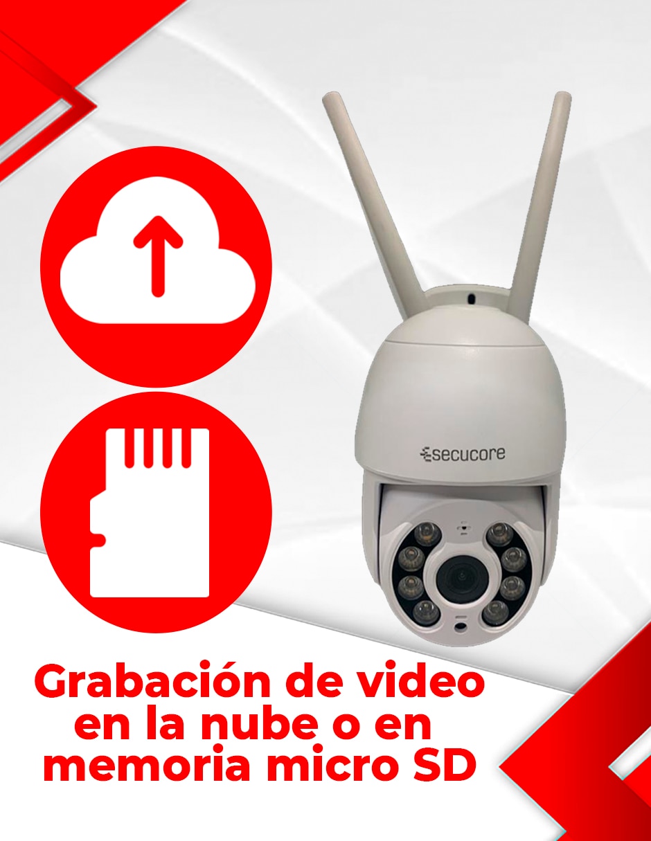 Cámara Wi-Fi de seguridad inalámbrica QHD 84° con capacidad para grabar para interior y exterior 7