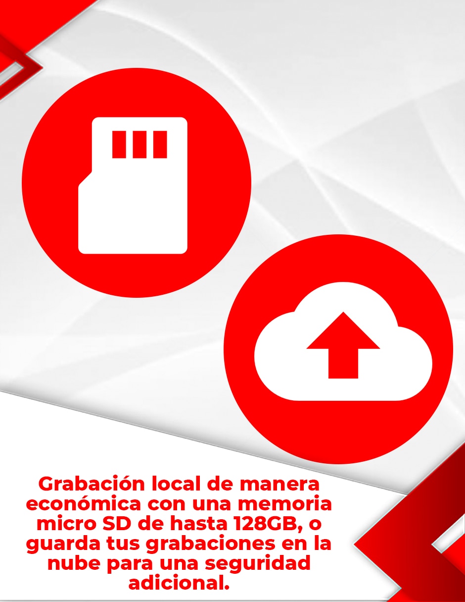 Cámara Wi-Fi de seguridad inalámbrica QHD 84° con capacidad para grabar para interior y exterior 5