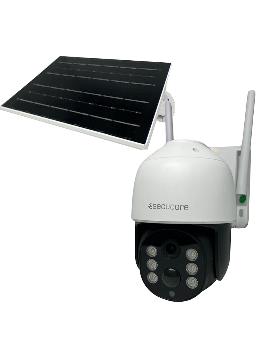 Cámara solar de seguridad inalámbrica QHD 90° con capacidad para grabar para exterior