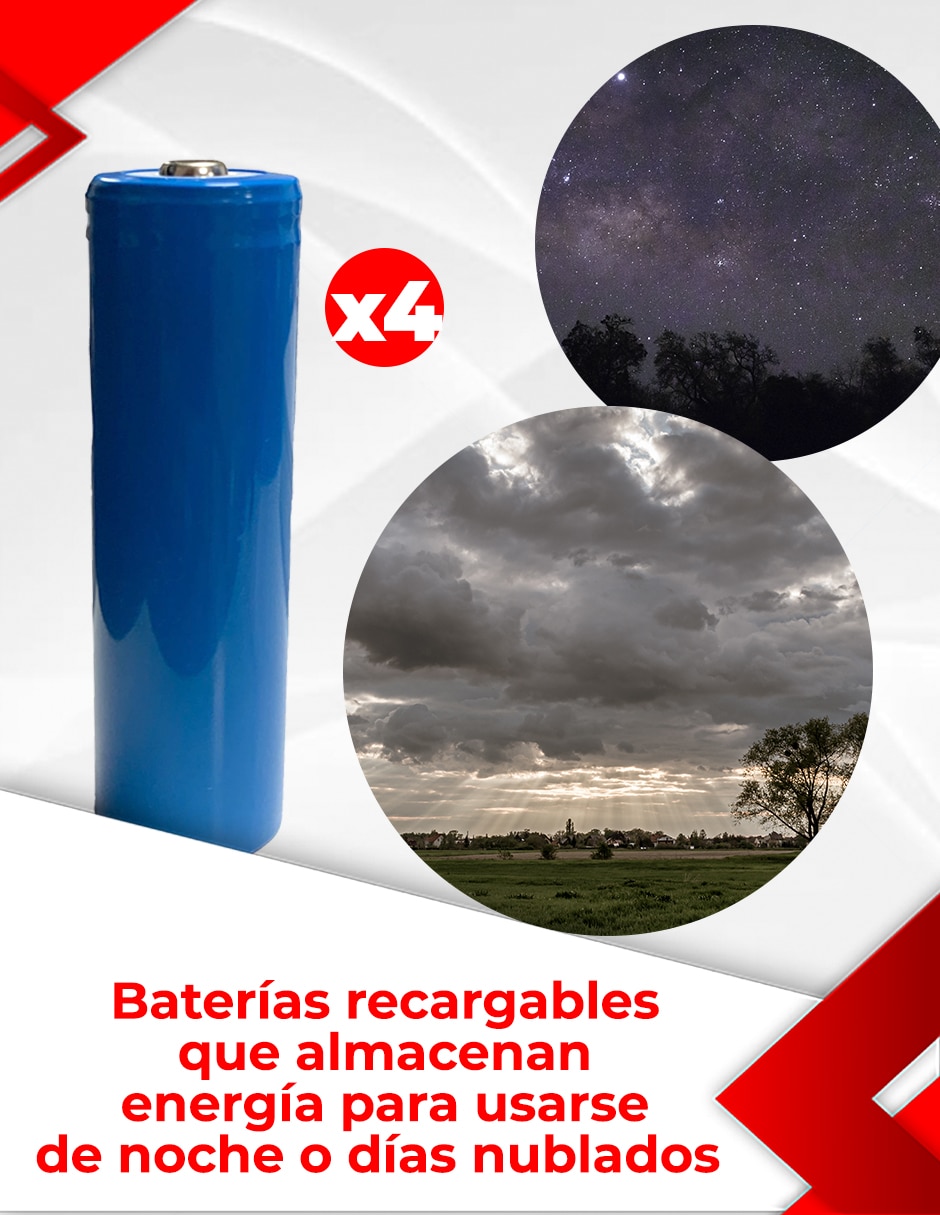 Cámara solar de seguridad inalámbrica QHD 90° con capacidad para grabar para exterior 3