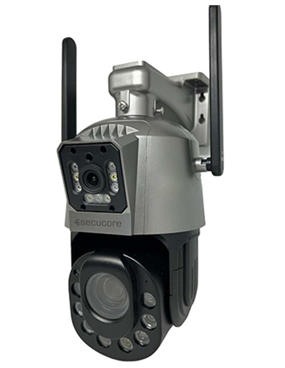 Cámara Wi-Fi de seguridad inalámbrica QHD 360° con capacidad para grabar para interior y exterior