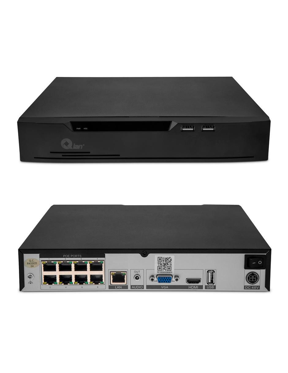 Kit 4 cámaras de seguridad alámbrica Full HD 60° con capacidad para grabar visión nocturna para interior y exterior 3