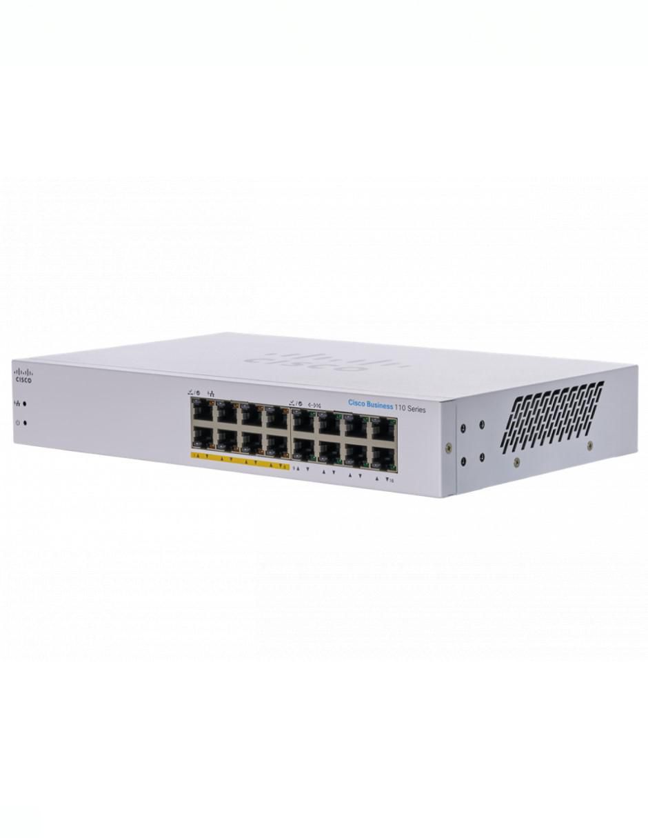 Conmutador ethernet Alámbrico CBS110-16PP-NA 2