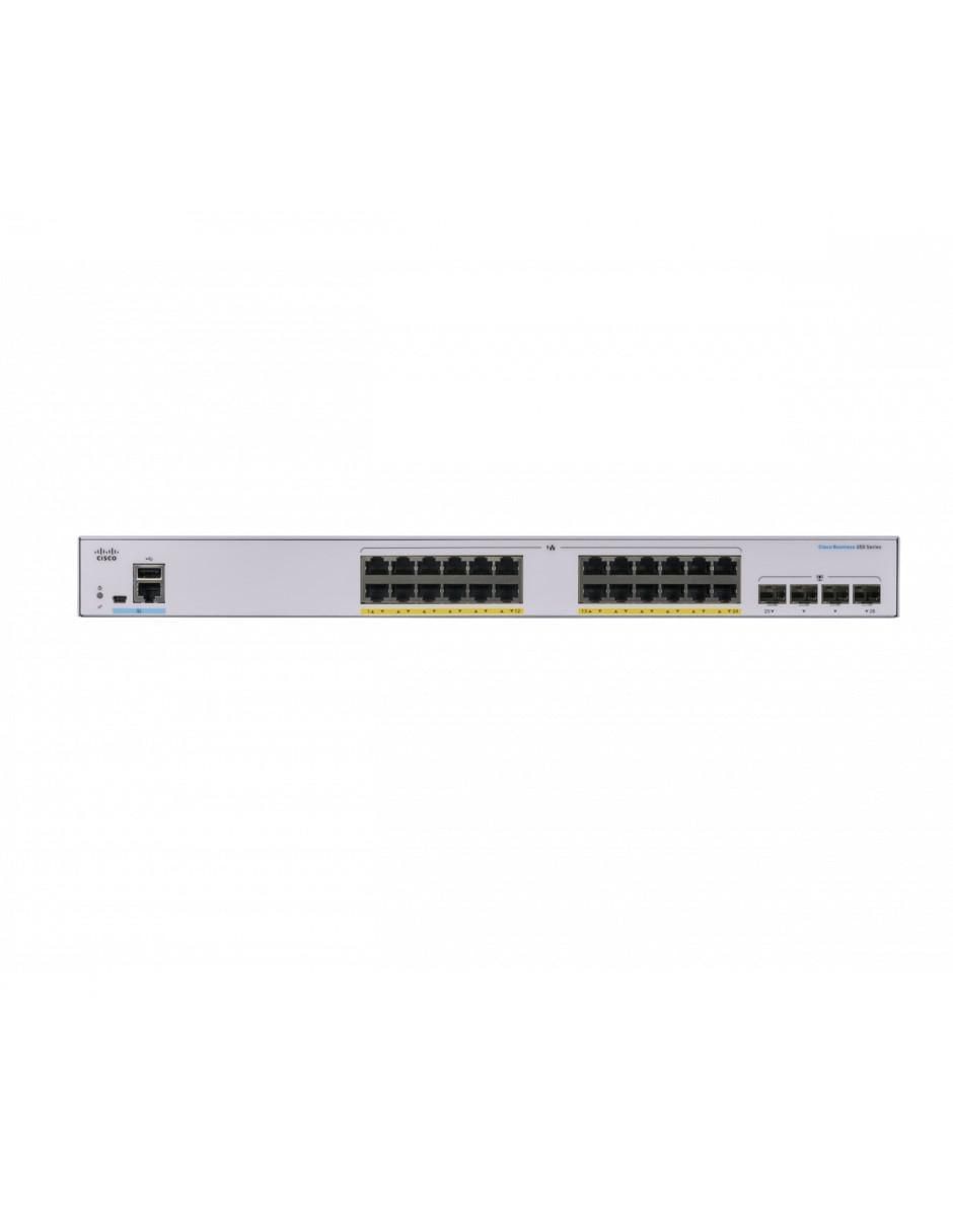 Conmutador ethernet Alámbrico CBS250-24FP-4G-NA 1