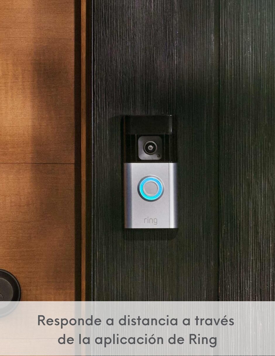 Cámara con timbre de seguridad modelo Battery Doorbell Pro inalámbrica HD 150° a 60° con capacidad para grabar visión nocturna para exterior 11