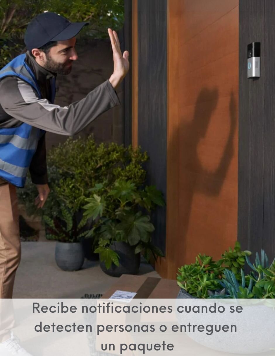 Cámara con timbre de seguridad modelo Battery Doorbell Pro inalámbrica HD 150° a 60° con capacidad para grabar visión nocturna para exterior 8