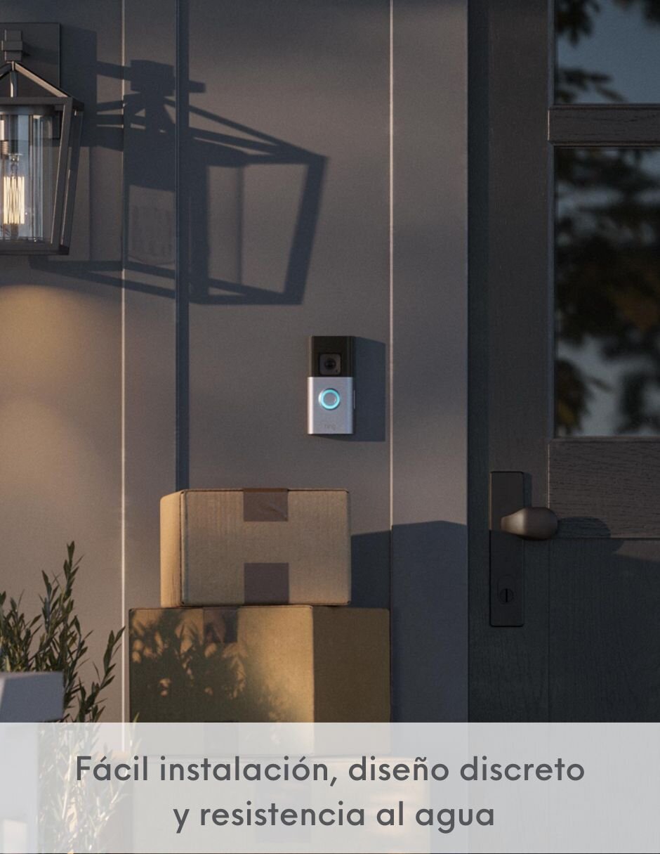 Cámara con timbre de seguridad modelo Battery Doorbell Pro inalámbrica HD 150° a 60° con capacidad para grabar visión nocturna para exterior 10