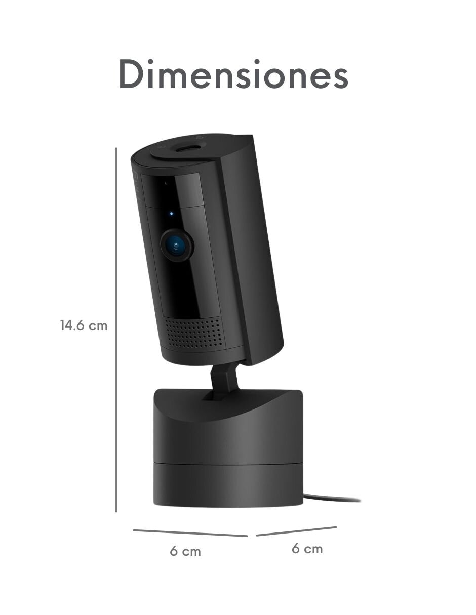 Cámara individual de seguridad modelo Pant Tilt Indoor Cam alámbrica HD 360° con capacidad para grabar visión nocturna para interior 10