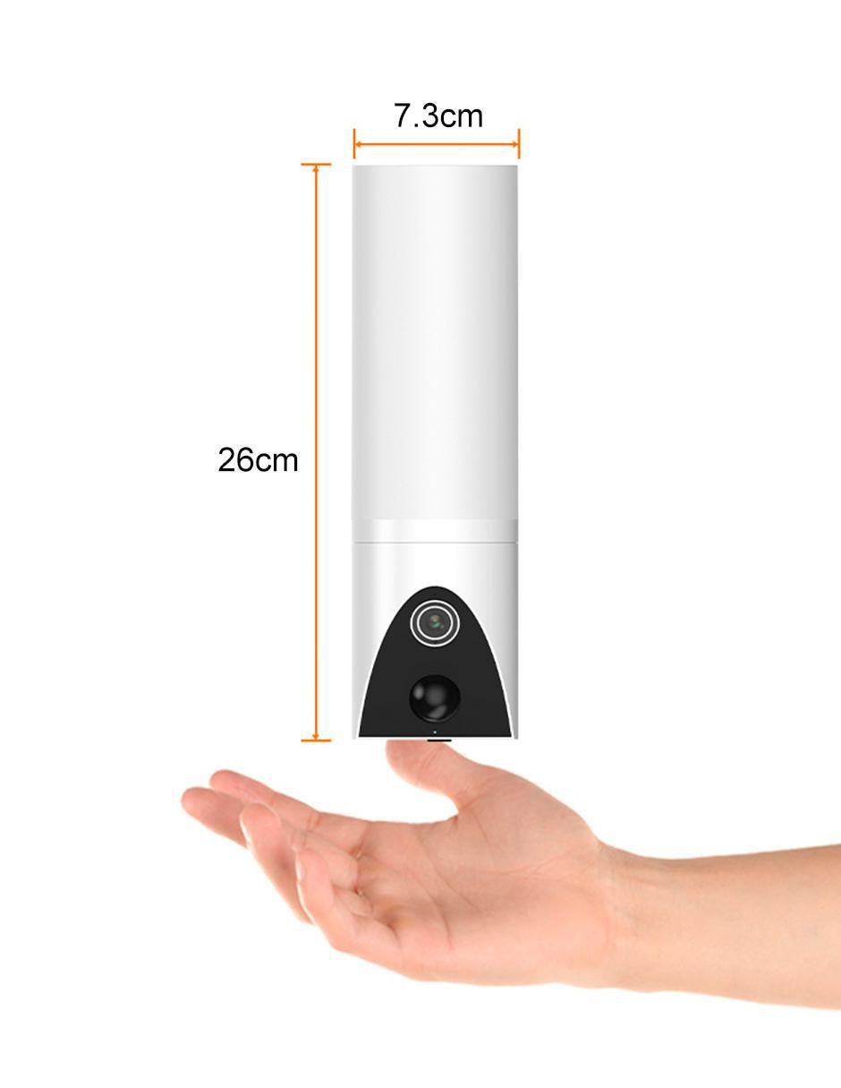 Cámara Wi-Fi de seguridad inalámbrica Full HD 350° con capacidad para grabar visión nocturna para exterior 10