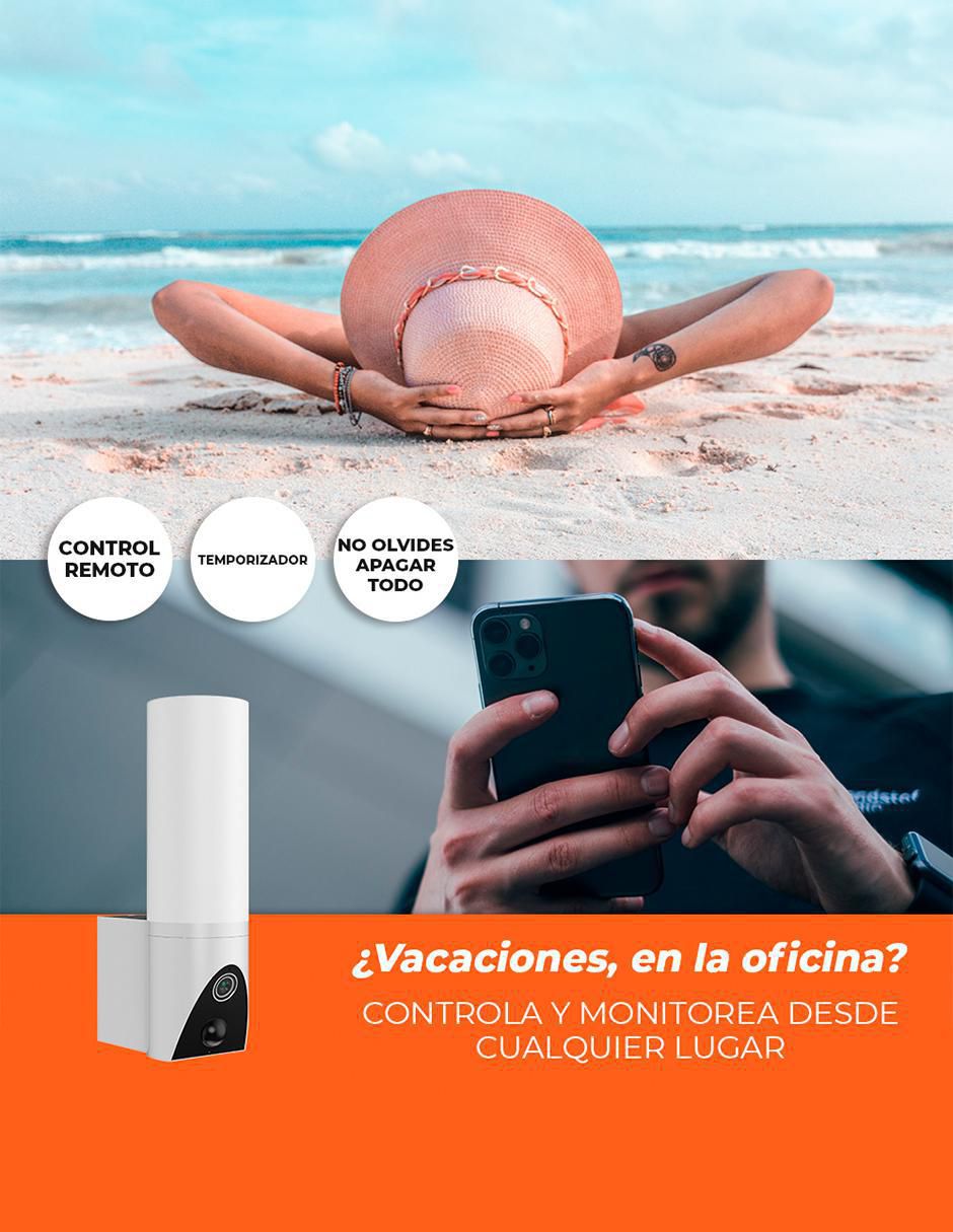 Cámara Wi-Fi de seguridad inalámbrica Full HD 350° con capacidad para grabar visión nocturna para exterior 5