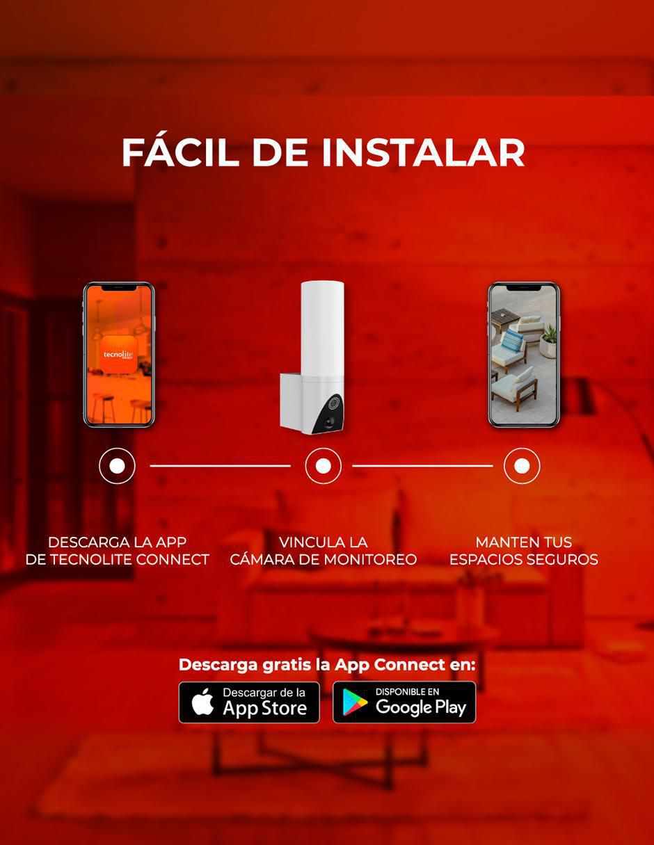 Cámara Wi-Fi de seguridad inalámbrica Full HD 350° con capacidad para grabar visión nocturna para exterior 7