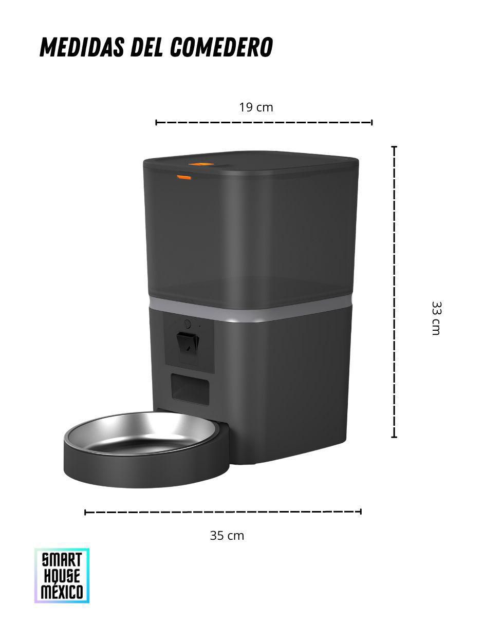 "alimentador automático" smart house "para" perro y gato