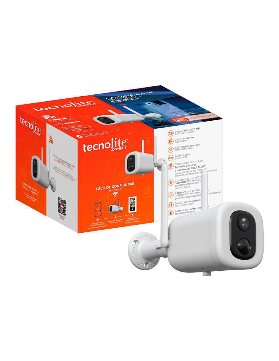 Cámara Wi-Fi de seguridad inalámbrica 2K 120° con capacidad para grabar visión nocturna para interior y exterior 2