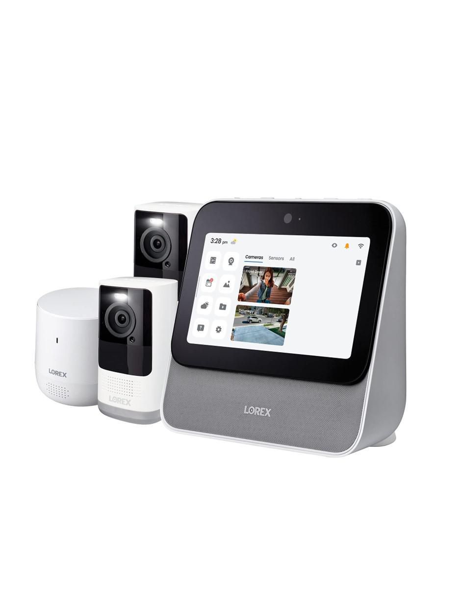 Cámara Wi-Fi de seguridad inalámbrica 2K 90° con capacidad para grabar visión nocturna para interior y exterior 1