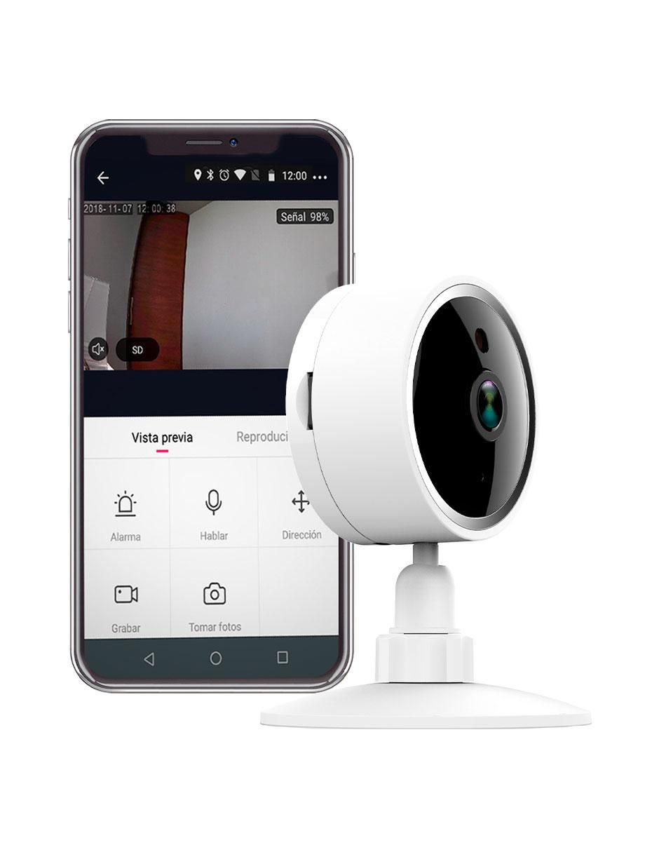 Cámara Wi-Fi de seguridad inalámbrica Full HD 85° con capacidad para grabar visión nocturna para interior 2
