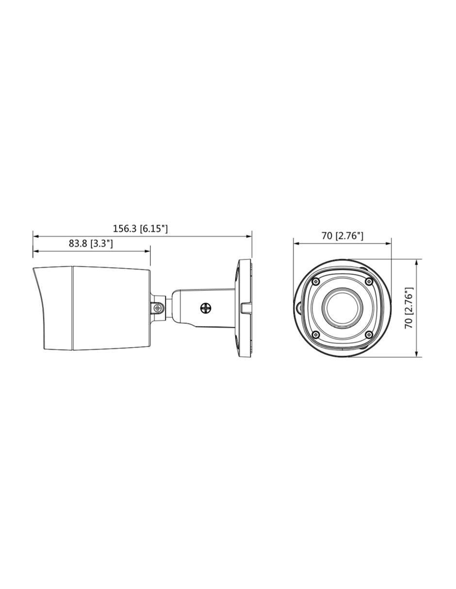 Kit 4 cámaras de seguridad alámbrica Full HD 90° con capacidad para grabar visión nocturna para interior y exterior 4