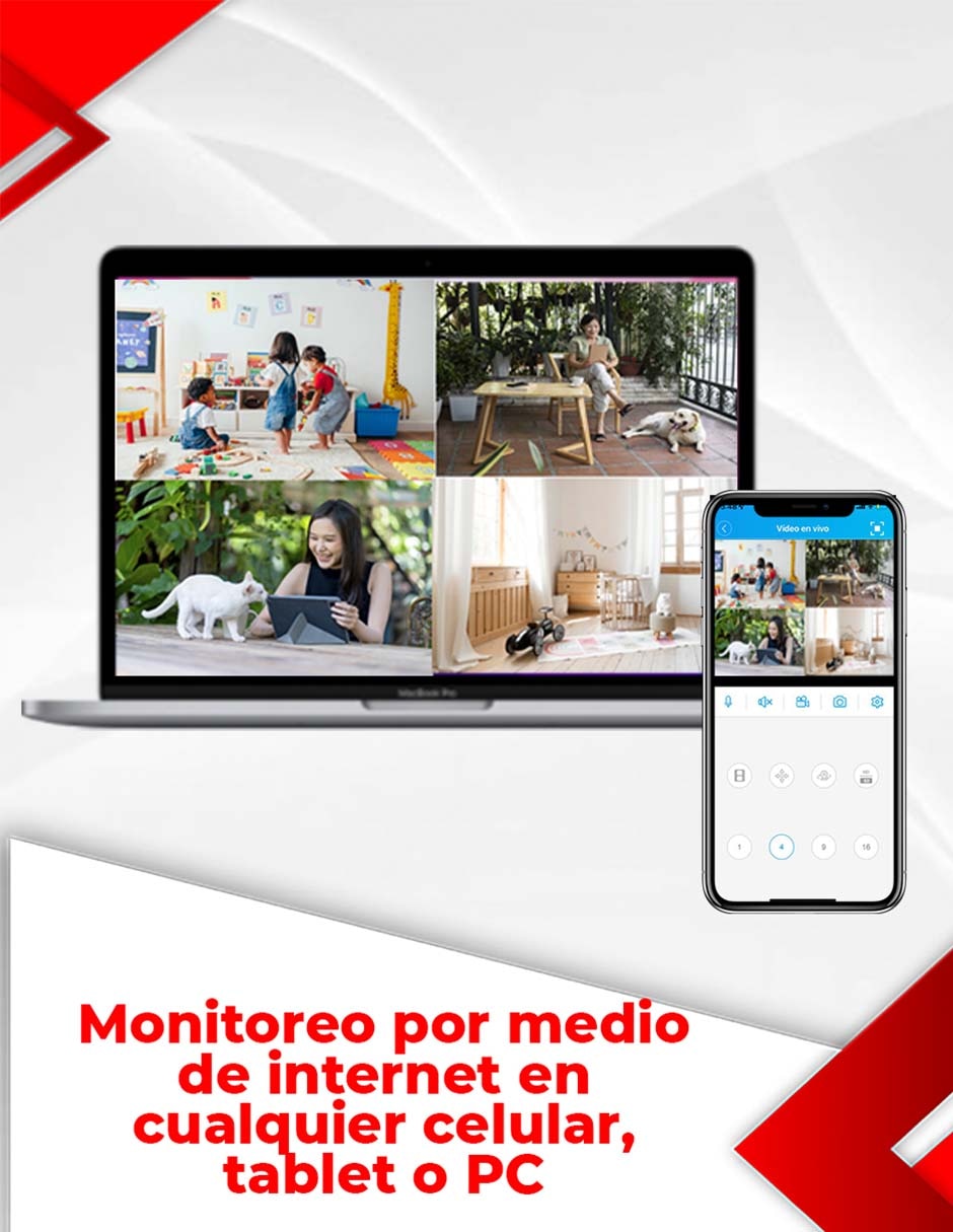 DVR 8 canales de seguridad alámbrica 4K/UHD con capacidad para grabar para interior 6