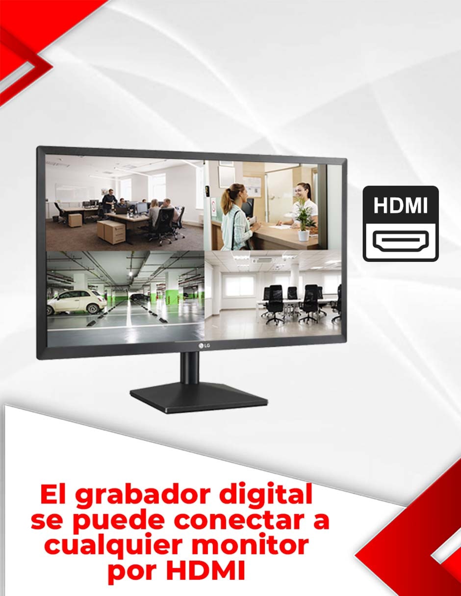 DVR 8 canales de seguridad alámbrica 4K/UHD con capacidad para grabar para interior 7