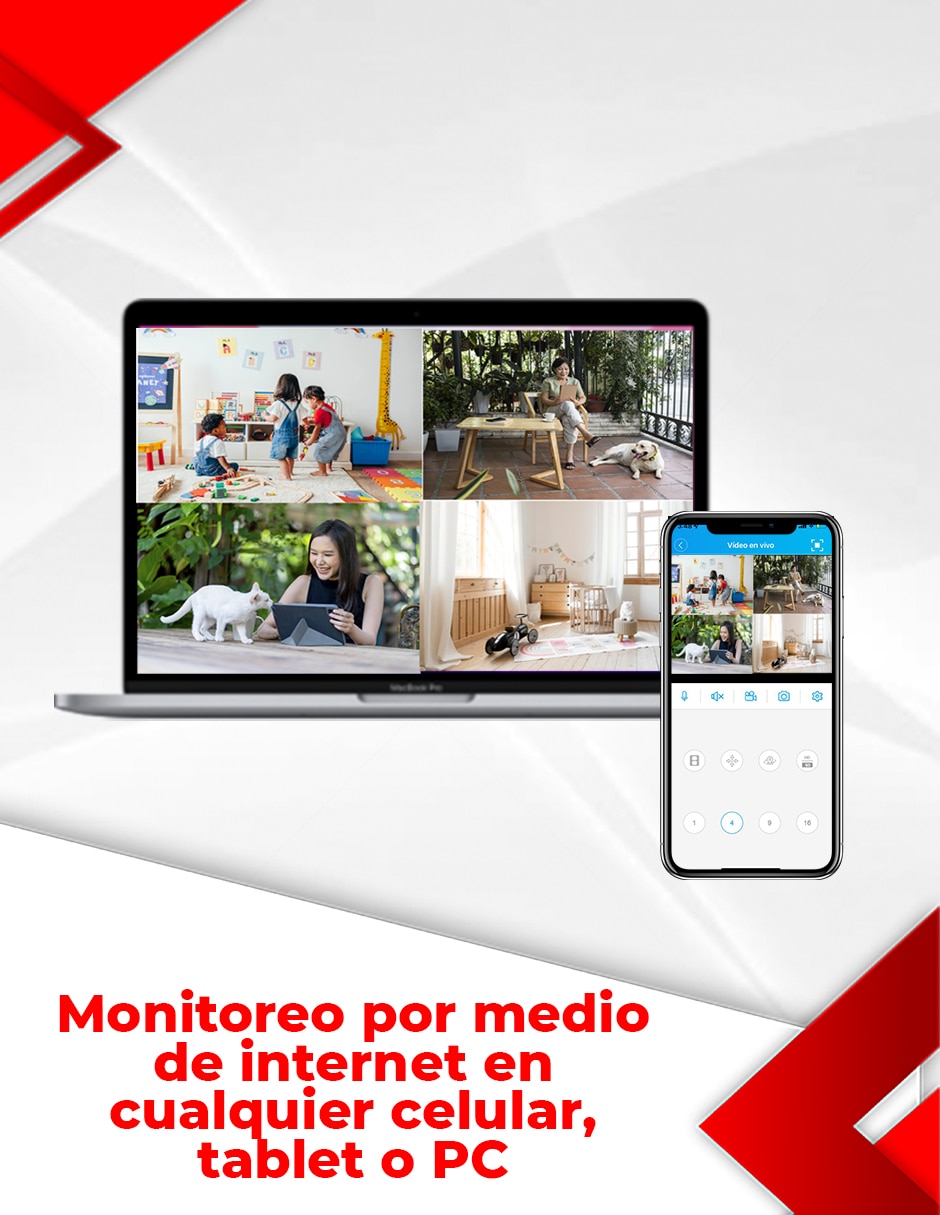 NVR 32 canales de seguridad alámbrica 2K con capacidad para grabar para interior 4