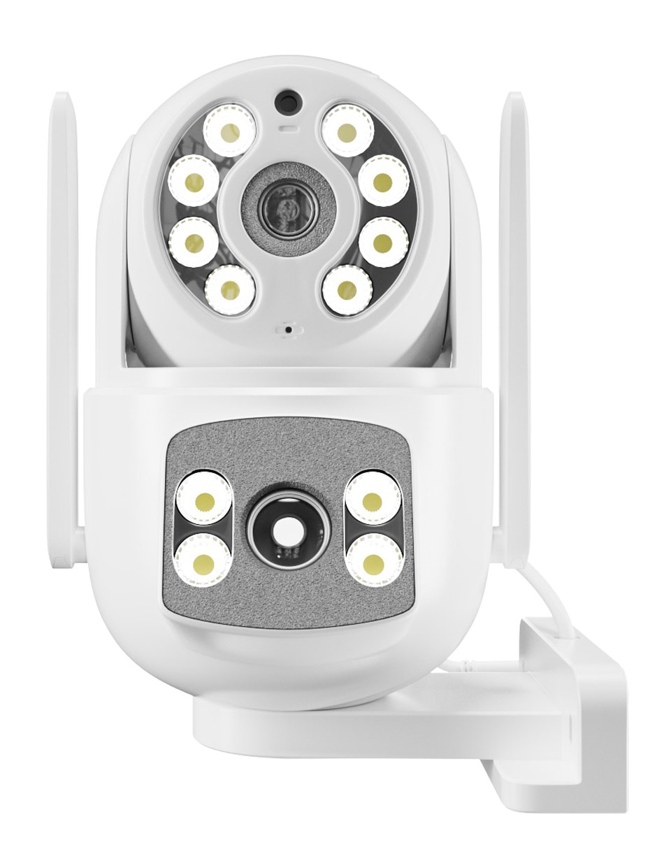 Cámara Wi-Fi de seguridad inalámbrica HD 30° a 90° con capacidad para grabar visión nocturna para interior y exterior
