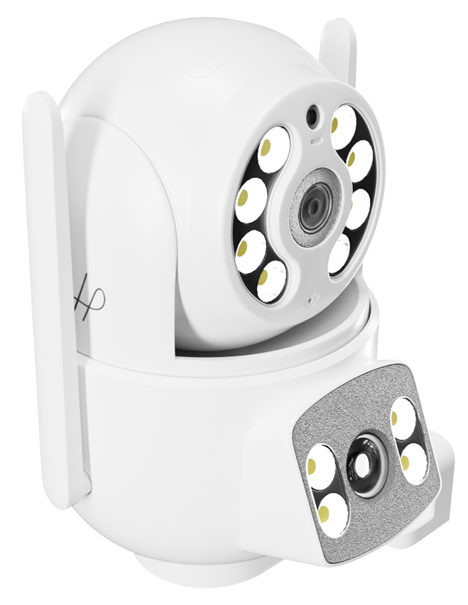 Cámara Wi-Fi de seguridad inalámbrica HD 30° a 90° con capacidad para grabar visión nocturna para interior y exterior 2