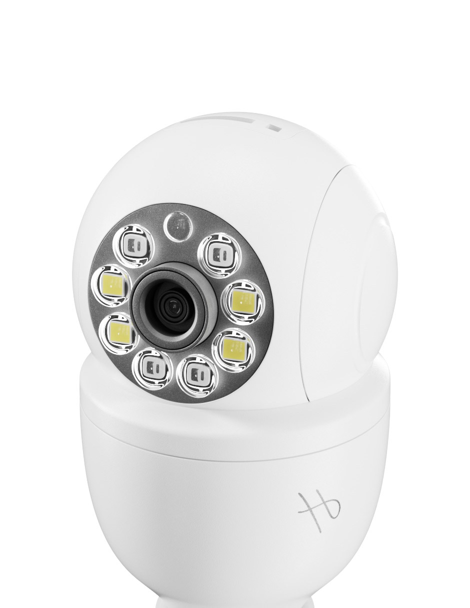 Cámara Wi-Fi de seguridad inalámbrica HD 30° a 90° con capacidad para grabar visión nocturna para interior 8