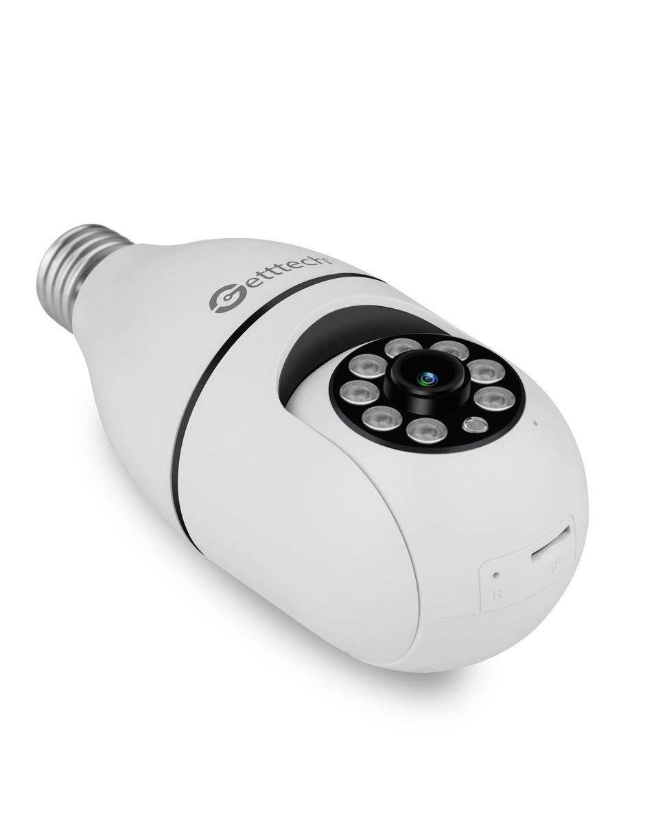 Cámara Wi-Fi de seguridad inalámbrica Full HD 350° con capacidad para grabar visión nocturna para interior y exterior 2