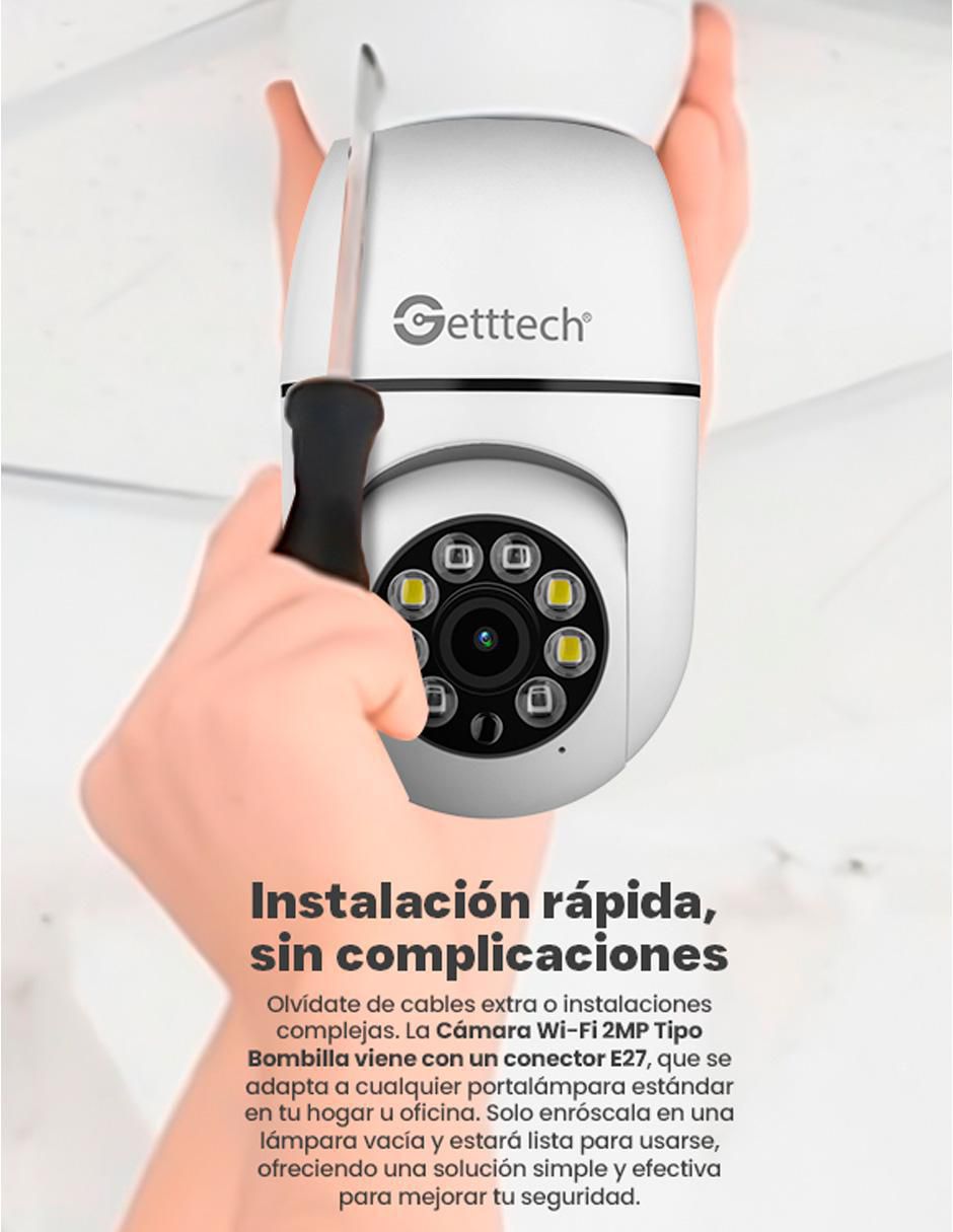 Cámara Wi-Fi de seguridad inalámbrica Full HD 350° con capacidad para grabar visión nocturna para interior y exterior 6