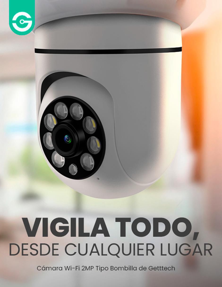 Cámara Wi-Fi de seguridad inalámbrica Full HD 350° con capacidad para grabar visión nocturna para interior y exterior 7