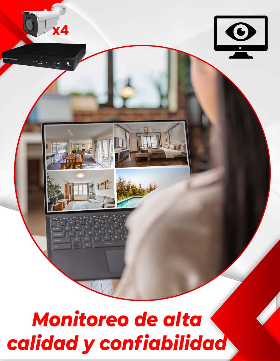 Kit 8 cámaras de seguridad inalámbrica 2K con capacidad para grabar para interior 7