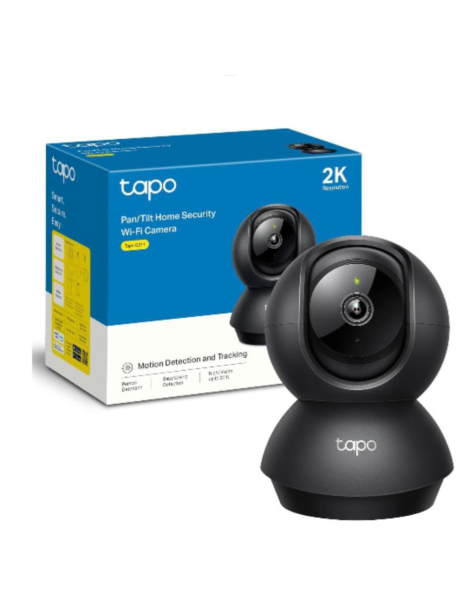 Cámara individual de seguridad alámbrica Full HD 360° con capacidad para grabar visión nocturna para interior y exterior 2