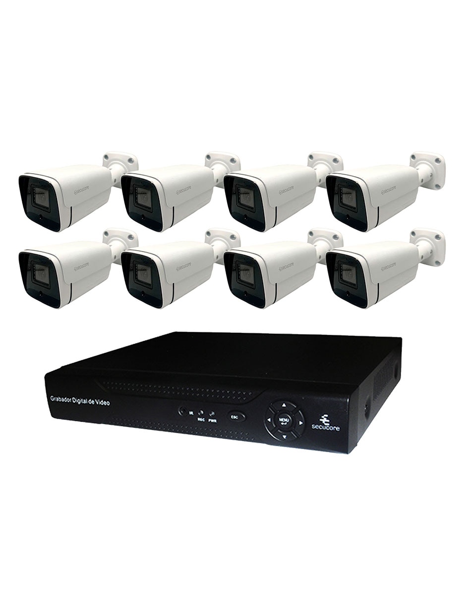 Kit 8 cámaras de seguridad inalámbrica 2K con capacidad para grabar para interior 1