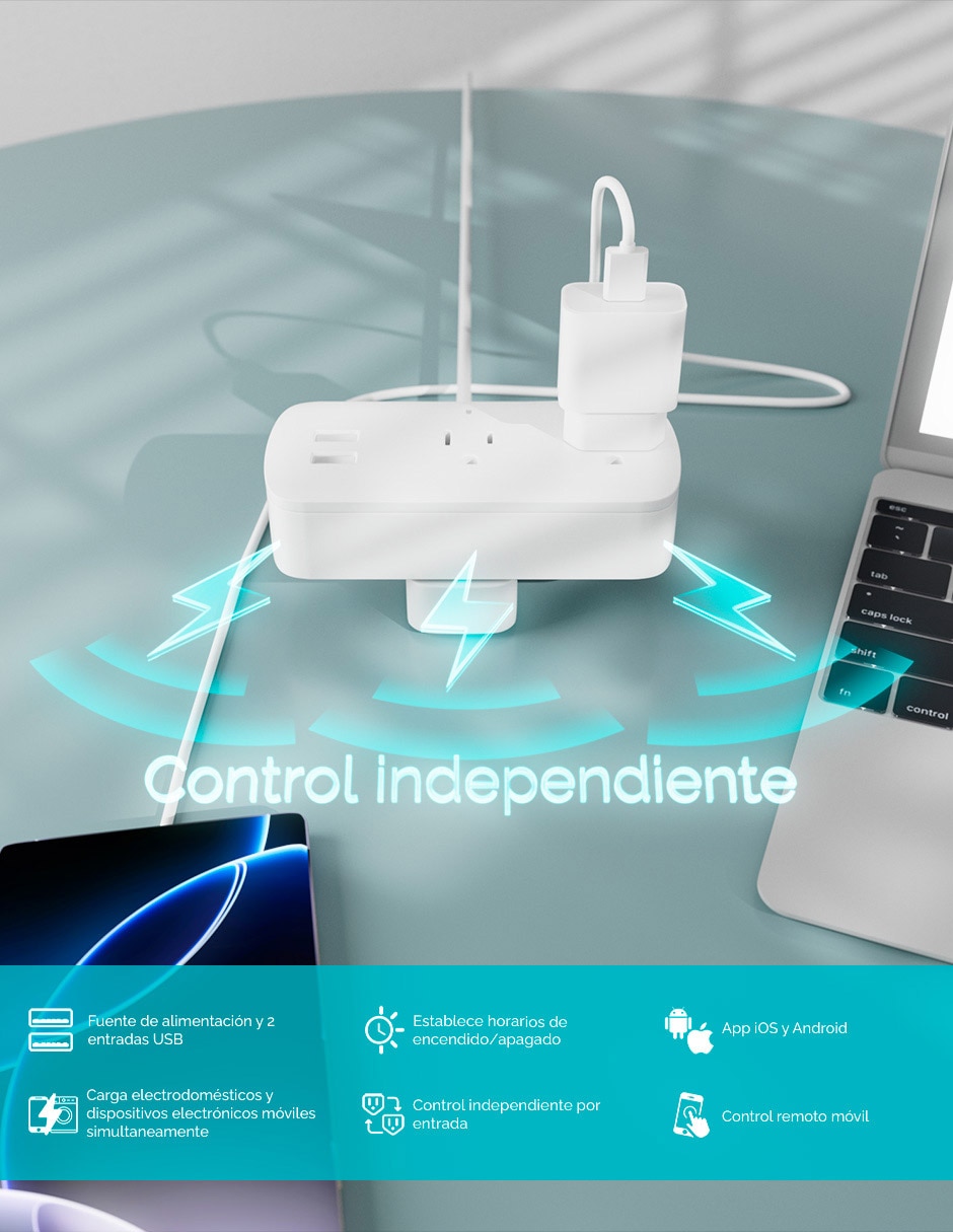 Multicontacto smart de 4 contactos 9