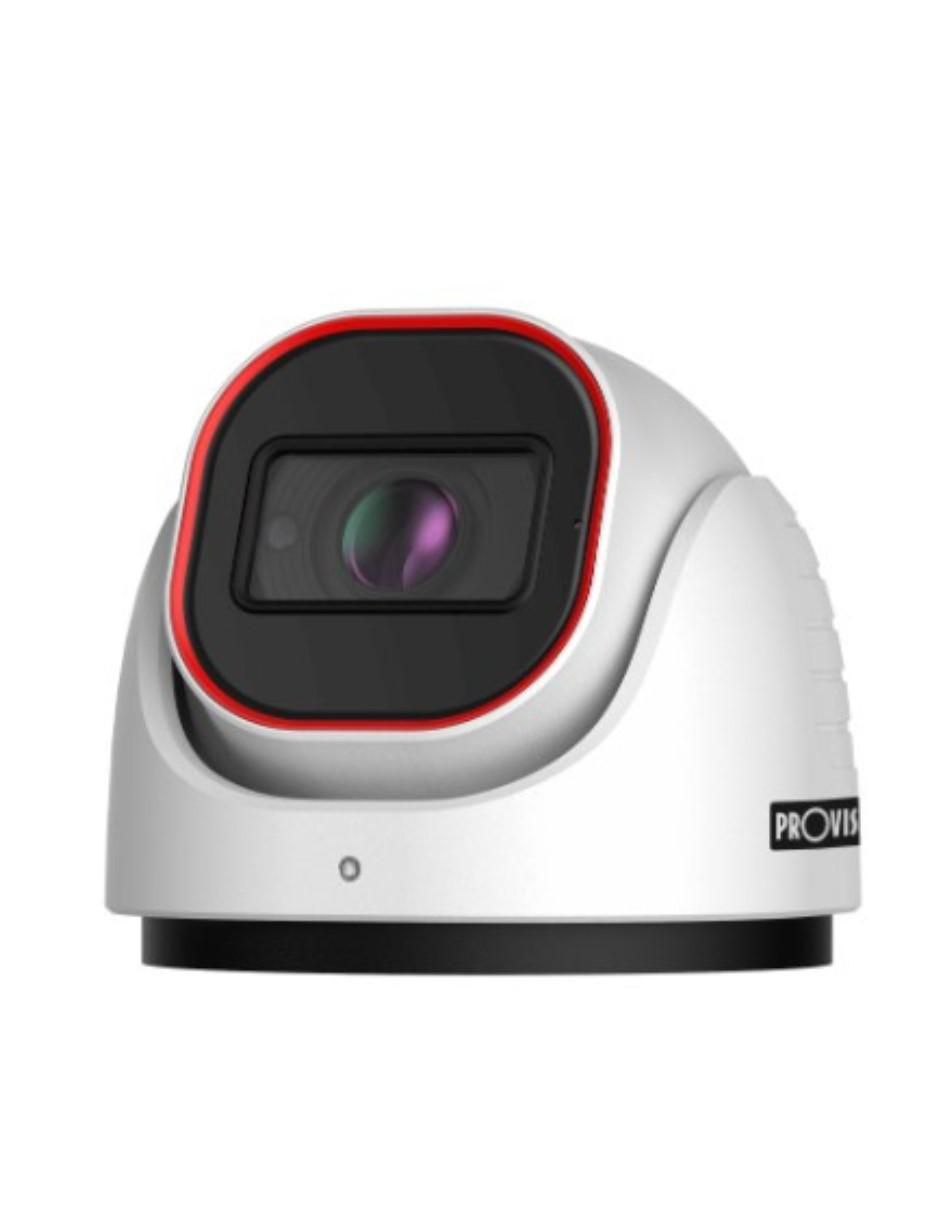 Cámara individual de seguridad alámbrica HD 180° con capacidad para grabar visión nocturna para interior y exterior 1